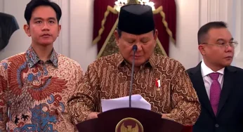 Pengumuman Kabinet Merah Putih oleh Prabowo